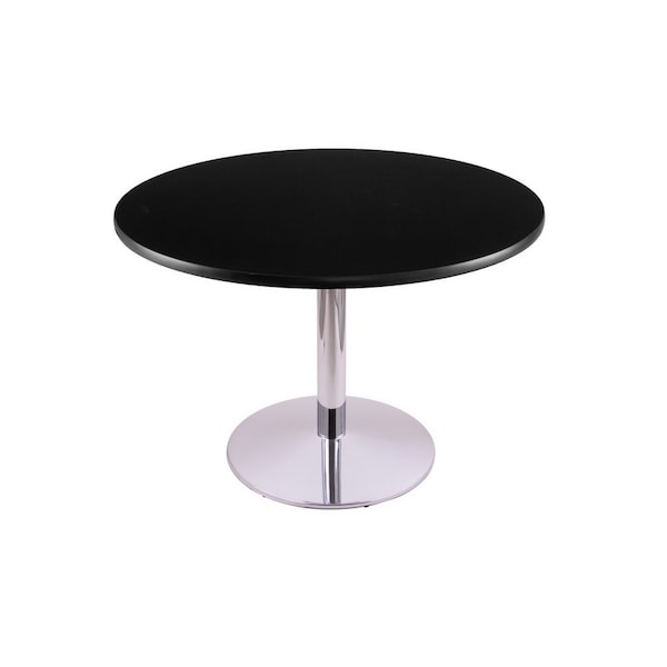 30" 214 Chrome Table, 36" dia. Top
